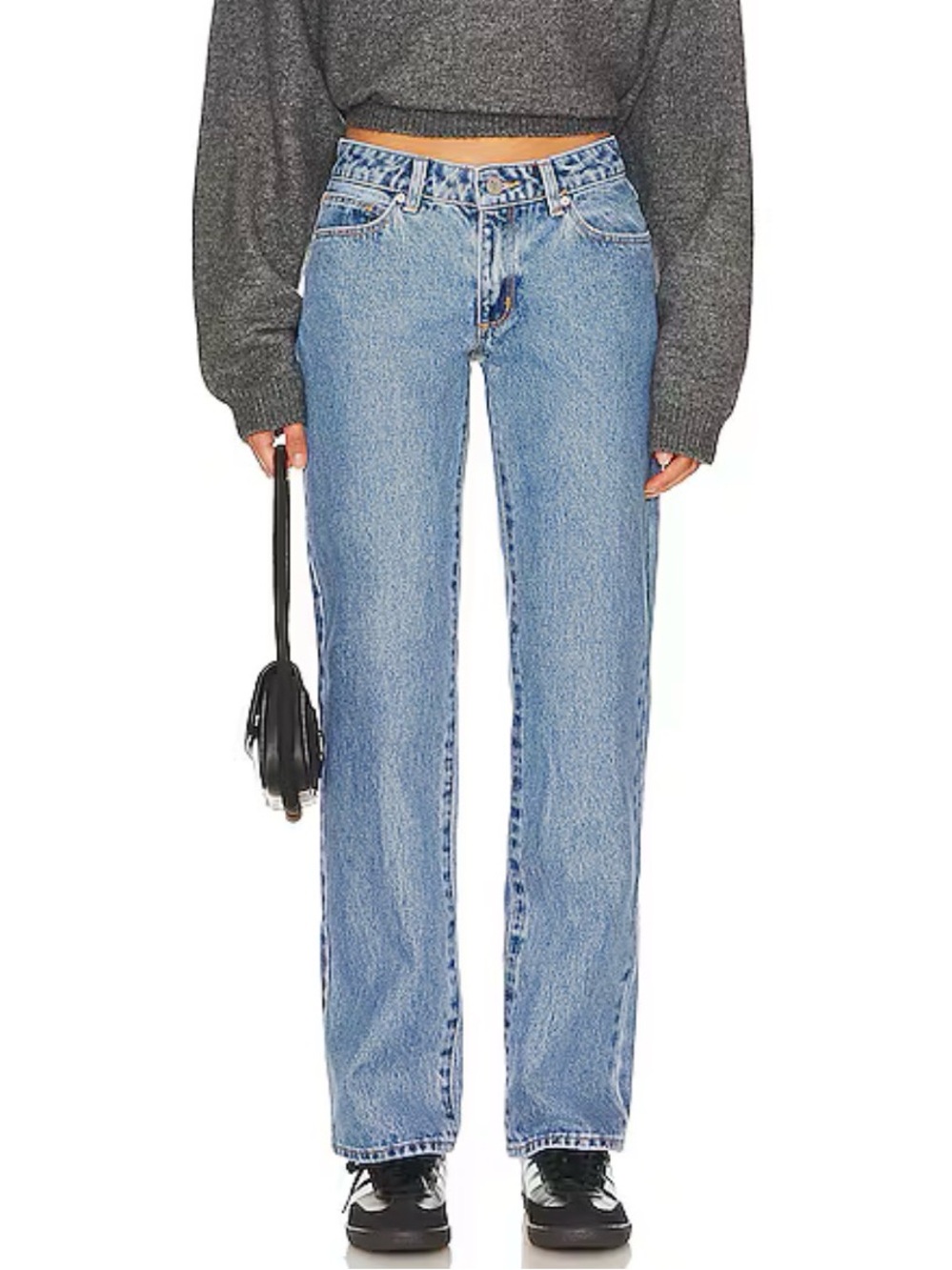 Abrand Low Rise Straight Jeans in Katie size 28